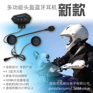 🚓Factory Supply Motorcycle Helmet Bluetooth Headset Music Headset500mah Stereo bluetooth earphone5.0Scheme