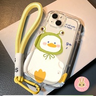 Cute Frog Duck Phone Case For OPPO A5 Realme 14X C75X C75 C73 GT7 7T A3 Pro A93S A93 A73 A72 A56 A55