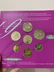 （97新鑄紀念幣-少有冇氧化）1997年香港回歸祖國紀念新鑄錢幣套裝 Commemorative Brilliant Uncirculated Coin Set 1997