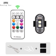 Takimeo Phổ Xe Máy RGB đèn Led nhấp nháy Với Bộ Điều Khiển đèn tín hiệu đèn nháy LED Vị Trí đèn khôn