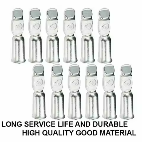 10Pcs Cable Terminal 50A/120A For Anderson Plug Contacts Pins Lugs Terminals 12AWG/10-25 Square For 