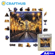 Crafthub แฮร์รี่พอตเตอร์จิ๊กซอว์ไม้ห้องโถงเอกตัวต่อจิกซอว์เกมกระดาน | A3/ขนาดใหญ่พร้อมจิ๊กซอว์123ชิ้