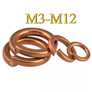 Copper Spring Washer/Spring Washer/Elastic Washer Round Spring Washer M2/M2.5/M3/M4/M5/M6/M8/M10/M12