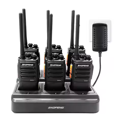 6pc Baofeng BF-888S PLUS Walkie Talkie Tweeweg Radio BF 888s USB Lader UHF 400-470 MHz 16CH Lange Af