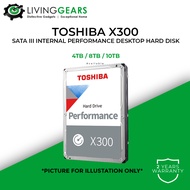 TOSHIBA X300 Performance 256MB 7200RPM Hard Drive 4TB / 8TB / 10TB