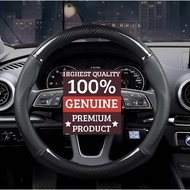 TOYOTA Fortuner GR Sport Car Steering Wheel Cover Genuine Leather Carbon Steering Wheel