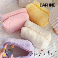 DAPHNE Makeup Bag, Large Capacity Portable Cosmetic Bag, Travel Organizer Plush Storage Bag