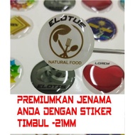 Stiker Timbul Custom