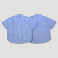 [QUEST] QUEST RHYTHM STRIPE SHIRT Blue Striped