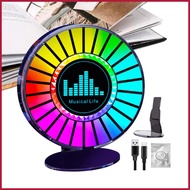 Round Sound Dynamic Rhythm Light Color Changing App Control LED Rhythm Light Rgb Auto LED Colorful D
