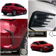 Honda city gn2 gn5 2020-2023 front bumper canard hatchback rear bumper abs canard glossy black