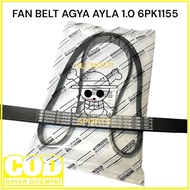 VAN BELT AGYA 1.0 6PK1155 - FAN BELT AGYA AYLA - FAN BELT AGYA AYLA 1.0 6PK1155
