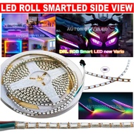 SMARTLED ROLL 5 METER WS2812 SIDE VIEW 4020 RGB 4mm 5 VOLT 144 Led 170 Led 5 METER MATRIX RGB MOTORC