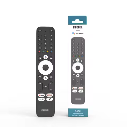 MECOOL G20 Wireless Remote for KM2 Plus KM2 Plus Deluxe Voice Recognition BT IR Wireless 38 Keys Rem