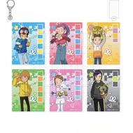Standee Anime Digimon Adventure Mica Model Study Desk Decoration Keychain Agumon Gabumon Taichi Piyo