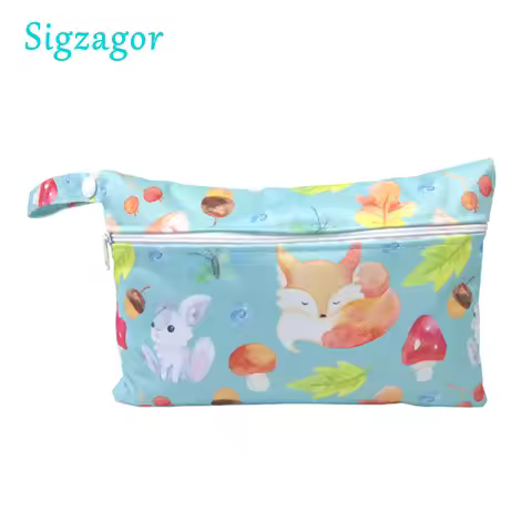 1 Wet Bag Reusable Washable for Snack Fruit Sandwich 5.9 x 8.8inches 15x22.5cm