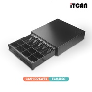 iTCAN ลิ้นชักเก็บเงิน ลิ้นชักแคชเชียร์ เครื่องเก็บเงินอัติโนมัติ Cash Drawer เชื่อมต่อPOSได้ ECH405G