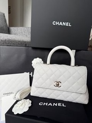 Chanel Coco Handle Small White