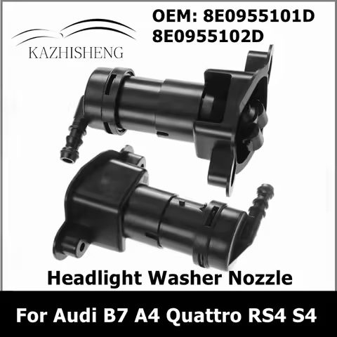 8E0955101D 8E0955102D 1Pair Headlight Washer Nozzle Headlamp Sprayer for Audi B7 A4 Quattro RS4 S4 8