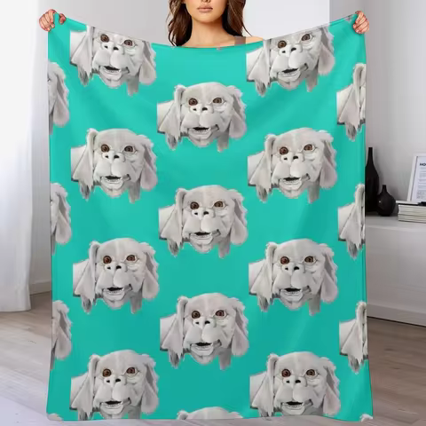 Falkor Neverending Story Costume Throw Blanket Lightweight Perfect for Halloween and Summer Home Tex