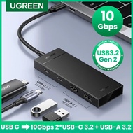UGREEN USB C HUB 10Gbps Gen2 Type-C 3.2 USB Splitter 4 USB Port for MacBook Laptop PC Type C Device
