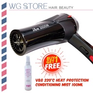 J&W 3000W Ionic Professional Salon Hair Dryer | Hair Blower Ionic Hair Dryer | Pengering Rambut
