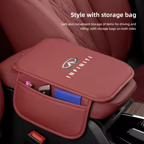 Car Center Console Armrest Box Protector Pad Storage Box Cover Pad For Infiniti Q50 EX QX80 ESQ Q50L