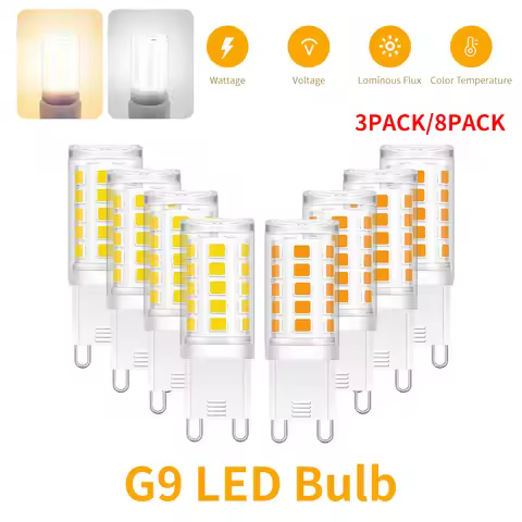 3/8pcs G9 LED Light Bulbs 220V 3W G9 LED Lamp Cold/Warm White Lampada LED Home Chandelier Spotlight 