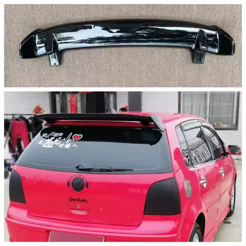 For Volkswagen Polo Spoiler Atap 2005 2006 2007 2008 2009 Bahan ABS Warna Primer Sayap Belakang Baga