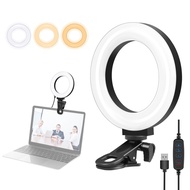 【Ready to ship】 PULUZ 4.7 inch 12cm Ring Selfie Light 3 Modes USB Dimmable Dual Color Temperature LE