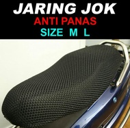 SARUNG JOK JARING MOTOR Universal Pelindung Panas Pada Jok Motor Dari Sinar Matahari-Warna Hitam/Bir