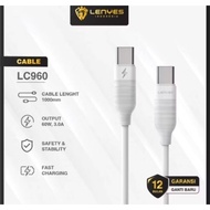 Data Cable OriginalLENYES LC960 60 Watt Data Cable & Charger Type C TO C 60 Watt Fast Charging Data 