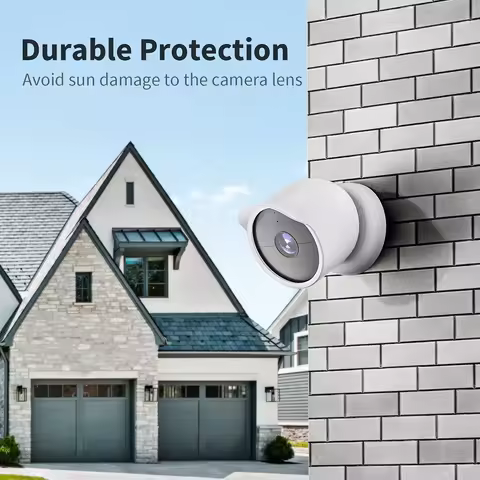 Silicone Cover Camera Sleeve Waterproof Anti-scratch for Google Nest Cam Outdoor Or Indoor (Battery)