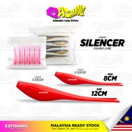 EZF 8cm/12cm Silencer Floating Soft Plastic Softbait SP Silent Killer TPE Fishing Lure Ikan Toman