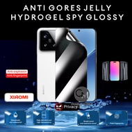 Anti-scratch jelly Hydrogel spy glossy privacy screen protector XIAOMI 15 15 ULTRA