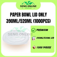 [SO][BULK] Big Tree Paper Bowl Lid 390ML / 520ML (1000pcs) Penutup Mangkuk Kertas Pakai Buang