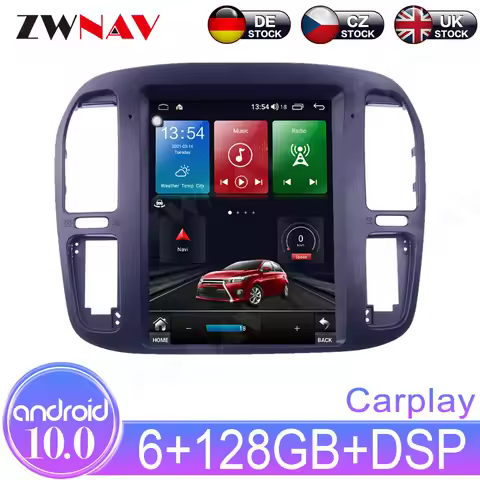 Android 10.0 Car Radio For Lexus LX470 For Toyota LC100 1992-2002 Multimedia Carplay Audio Player St
