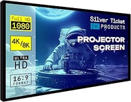 STR-169135-G Silver Ticket 4K Ultra HD Ready Cinema Format (6 Piece Fixed Frame) Projector Screen (1