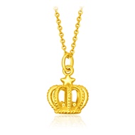 CHOW TAI FOOK 999 Pure Gold Necklace - Crown R24379