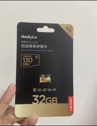 鉑金版SD card SD Card SD Card tf card 內存卡 聯想內存卡 聯想卡 32gb 聯想thinkplus高速儲存卡micro sd卡 記憶卡 32gb Lenovo thin