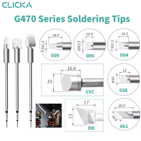 OEM C470 Series Soldering Iron Tips Cartridges Compatible with Aixun Sugon JBC T470 Handles Ideal fo