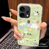 Green Apple Cute Puppy Case for Vivo Y02s Y03 Y1s Y11 Y12 Y15 Y17 Y27 Y22 YY58 Y33 V29 V30 Y100 4G