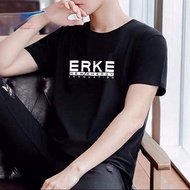 Erke เสื้อยืดแขนสั้นผู้ชาย Pure ผ้าฝ้าย Sportswear Official Flagship Store Authentic ฤดูร้อน Moistur