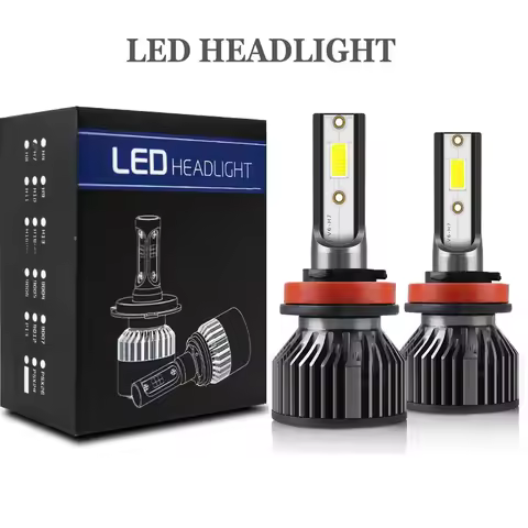 2 V6 Automotive LED Headlights 50W 15000LM 6500K H1/H4/H7/H11/9005/9006 Fog Light Car Headlights Hig