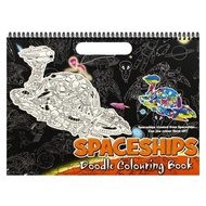 Spaceships Doodle Colouring Book