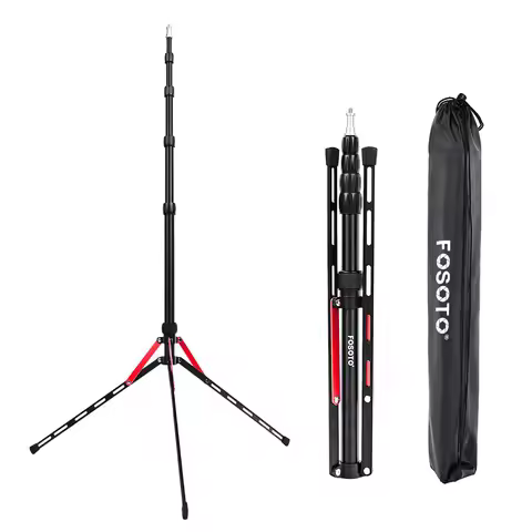 Fosoto FT-190B Red Led Light Tripod Stand Bag 2.22m Softbox For Photo Studio Photographic Lighting F