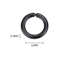 Men's Earrings Without Holes, Round Earrings for Men (1 Piece)