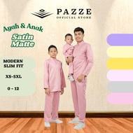 [Satin Matte] Pazze Baju Melayu Modern Slim Fit Sedondon Series- Violet/Lilac/SoftYellow/ElegantGold