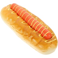 LOGOFUN Artificial Hot Dog Bread Model - Fake Hot Dog Bread Simulation - Food Display - Kitchen Phot
