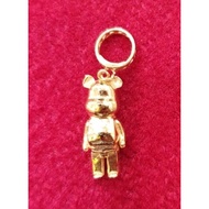 916 Gold Bearbrick Pendant / Charm 916金暴力熊吊坠